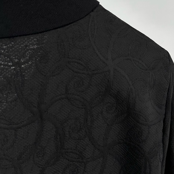 Eileen Fisher Black Jacquard Swirl Single Button Duster Long Cardigan Small NWT - Picture 6 of 12